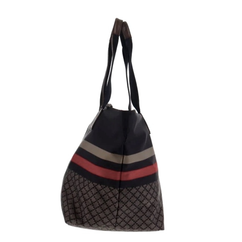 (NWOT) Gucci Brown Diamanté Nylon Shoulder Tote Bag - Picture 3 of 16